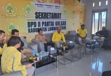 Konsolidasi dengan Golkar, Bawaslu Lombok Utara Tekankan Akurasi Data Pemilih