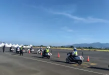 Kesiapan Pamwal MotoGP 2026, Polwan Polda NTB Latihan Intensis Gunakan Moge