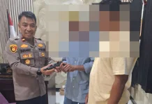 Polsek Langgudu Kembali Terima Penyerahan Senjata Rakitan dari Warga