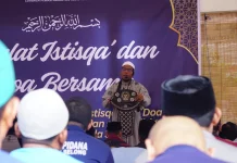 Lapas Selong Gelar Sholat Istisqa' Doakan Turun Hujan Penuh Keberkahan