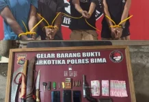 Polisi Tangkap Pengedar Sabu-sabu Bersenjata di Bima