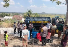 5.000 Liter Air Bersih Disalurkan ke Warga Lombok Tengah