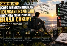 Stoikisme #17: Membandingkan Diri dengan Orang Lain Membuat Kita Tidak Pernah Cukup