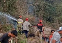 Kebakaran Lahan di Lepak Berhasil Dipadamkan Damkarmat