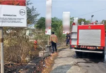 Lahan Kosong di Jalan Dakota Terbakar, Diduga akibat Pembakaran Sampah