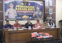Polres Bima Musnahkan 138,35 Gram Sabu-sabu Hasil Penangkapan