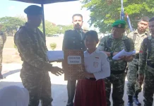 Anak Prajurit Berprestasi Dapat Bantuan Pendidikan dari Kodim