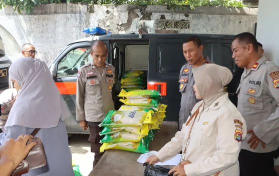 Polres Bima Kota  Dukung Gerakan Pangan Murah