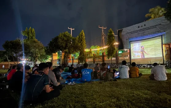 Polres Bima Kota Gelar Nobar Semifinal AFF U-19, Dukung Perjuangan Timnas Indonesia