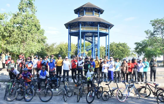 Wali Kota Bima  Gowes Bersama, Perkuat  Budaya Hidup Sehat