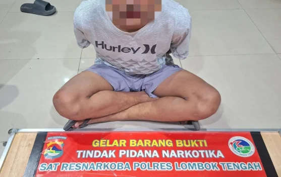 Diduga Edarkan Ganja, Pemuda Asal Mataram Ditahan di Polres Loteng