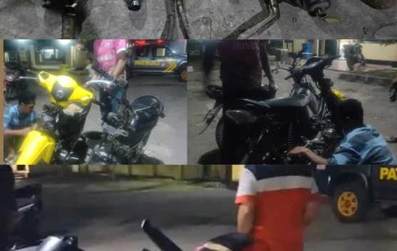 Respon Keluhan Warga, Polsek Bolo Tertibkan Knalpot Racing di Jalan
