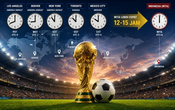 Berbeda Zona Waktu, Tips Tetap Seru Nonton Piala Dunia 2026