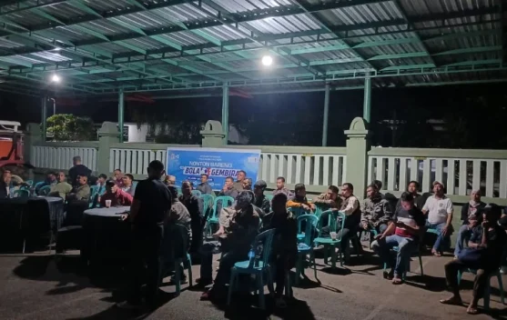 Nobar Piala Dunia di Makodim Hadirkan Manfaat Ganda