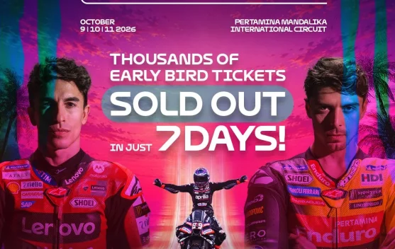 Tiket MotoGP Mandalika 2026 Presale 1 Dibuka, Harga Mulai Rp280 Ribu