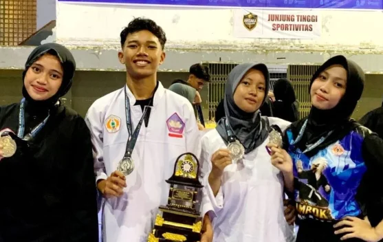 Atlet Pencak Silat MAN 1 Mataram Raih Dua Emas dan Tiga Perak di Kejuaraan Nasional