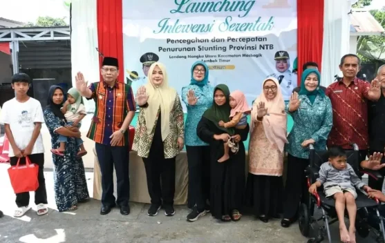 Wagub NTB Luncurkan Intervensi Serentak, Tekankan Peran Keluarga Cegah Stunting