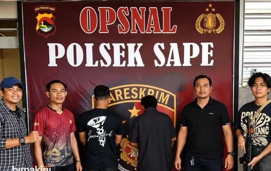 Pelaku Pencurian Ako Perahu Motor Diamankan Polsek Sape