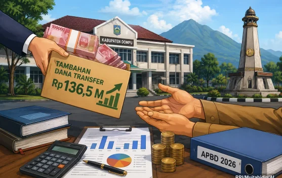 Tambahan Transfer Rp136,5 Miliar Jadi Angin Segar Fiskal Dompu