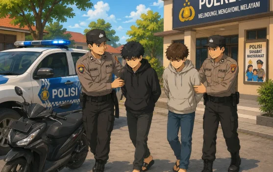 Kepergok Bawa Motor Curian, Dua Remaja Dihakimi Massa