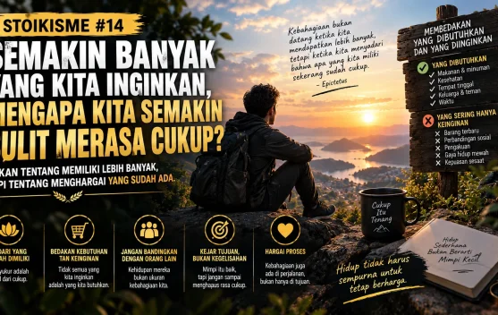 Stoikisme #14: Semakin Banyak yang Kita Inginkan, Mengapa Semakin Sulit Merasa Cukup?