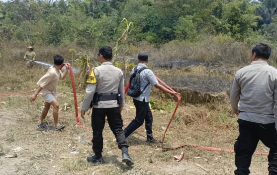 Gara-gara Bakar Sampah, Lahan 10 Are di Sesaot Terbakar