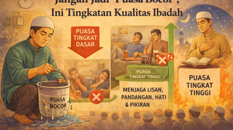 Jangan Jadi “Puasa Bocor”, Ini Tingkatan Kualitas Ibadah