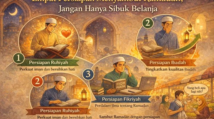 Empat Persiapan Menyambut Ramadan, Jangan Hanya Sibuk Belanja