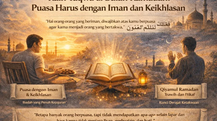 Raih Takwa di Bulan Ramadan dengan Iman dan Keikhlasan