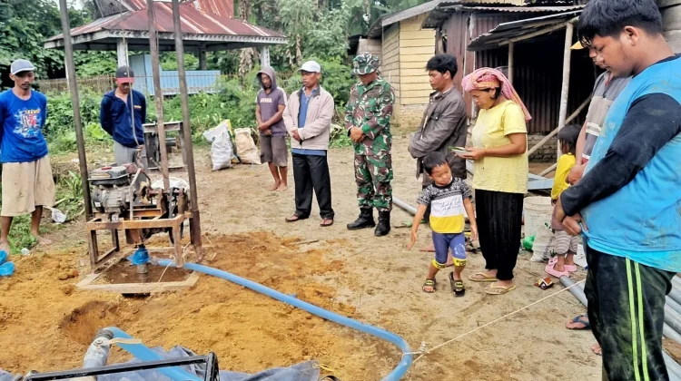 Doa Bersama Awali Pembangunan Sumur Bor TMMD di Raya Usang