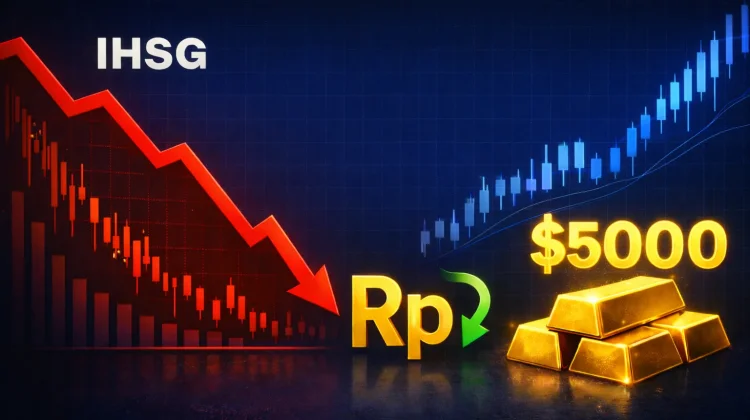 Geopolitik Memanas, IHSG dan Rupiah Tertekan, Emas di $5.000