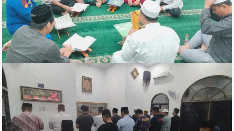 Polres Tanjungbalai Gelar Tarawih dan Tadarus Bersama