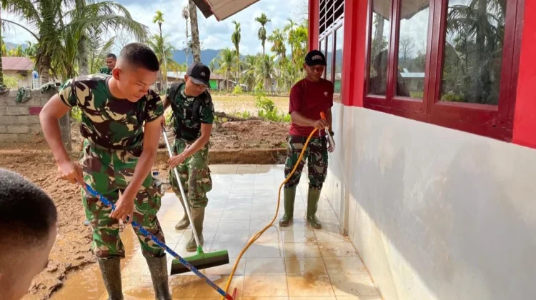 Kodam I/BB Laksanakan Pembersihan Ulang SDN 155680 Bonalumban