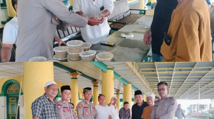 Polres Tanjungbalai Bagikan Ratusan Takjil ke Masjid