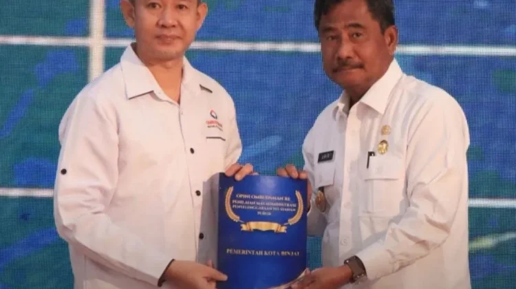 Pemko Binjai Raih Kategori Kualitas Sedang Kepatuhan Pelayanan Publik Dari Ombud