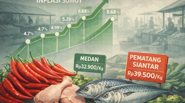 Inflasi Sejumlah Kota di Sumut di Atas Rata-rata