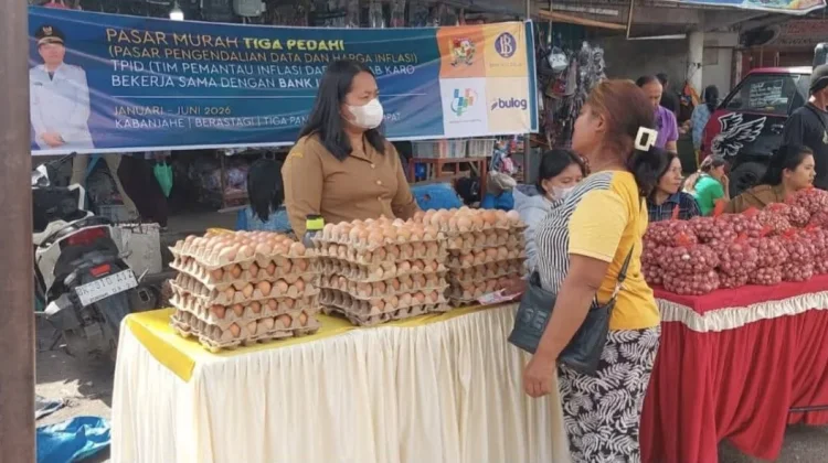 Pemkab Karo Gelar Pasar Murah, Bantu Kendalikan Inflasi jelang Idul Fitri 1447 H