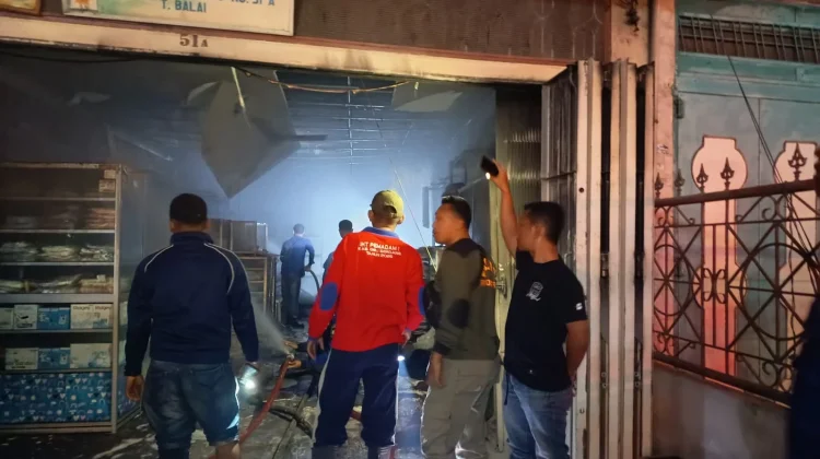 Satu Unit Ruko di Tanjungbalai Terbakar