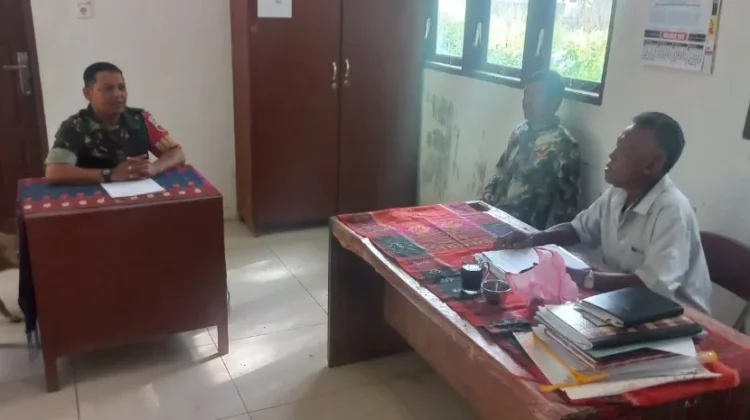 Babinsa dan Kepala Sekolah Bahas Pembinaan Siswa