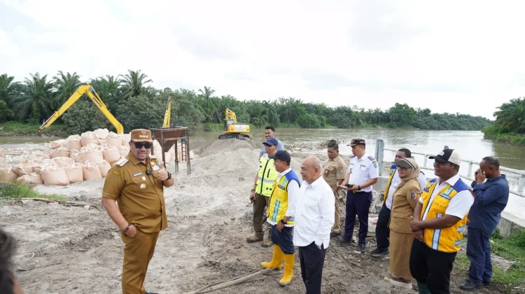 Bupati Batu Bara Tinjau Bendung Tanjung Muda