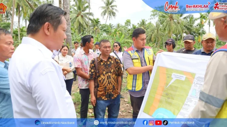 Bupati Nias Barat Tinjau Sekolah, Lahan, dan Puskesmas di Sihene’asi dan Sionobanua