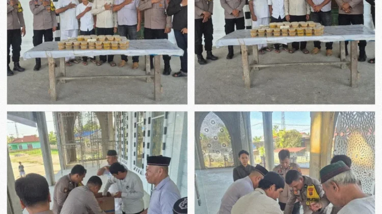 Polres Tanjungbalai Sebar Ratusan Porsi Takjil ke Masjid