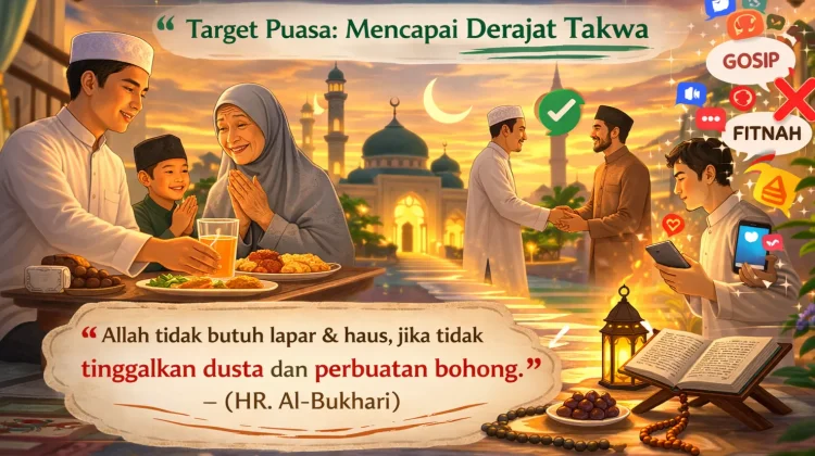 Puasa Gagal Jika Lapar Tak Mengubah Akhlak