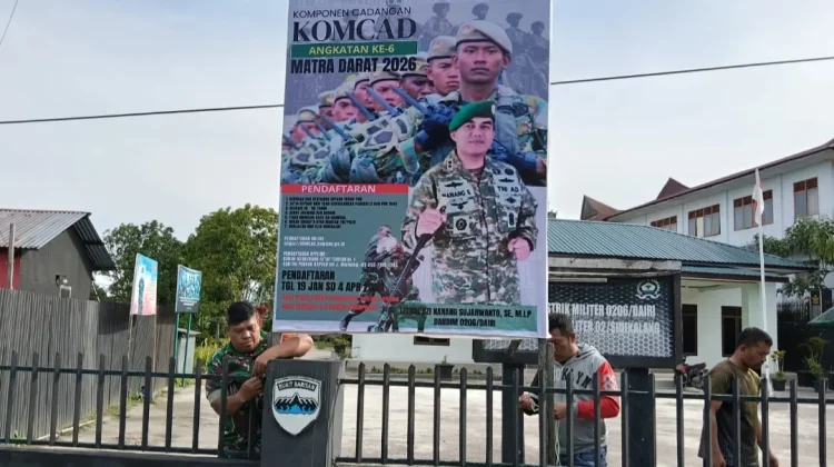 Banner Komcad 2026 Terpasang di Sidikalang