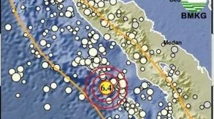 Gempa Magnitudo 6,4 Guncang Sianbang, Tidak Berpotensi Tsunami