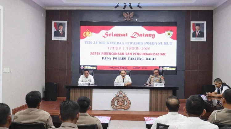 Polres Tanjungbalai Terima Kunjungan Tim Itwasda Polda