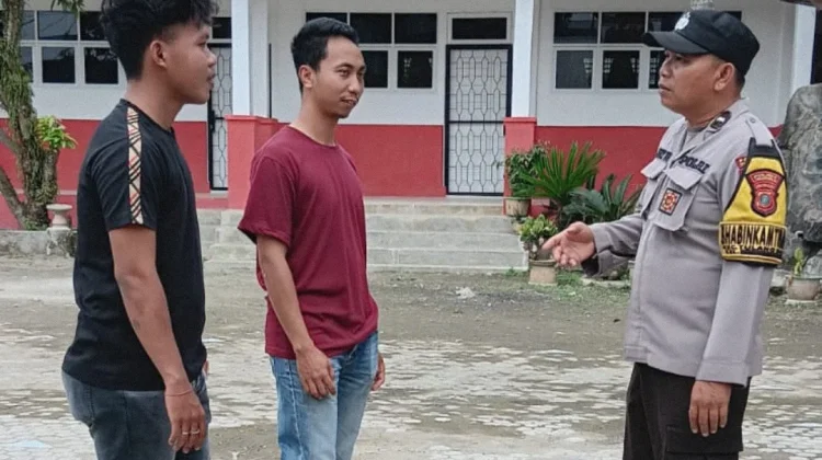 Polsek STR Sambangi Warga Pastikan Situasi Kondusif