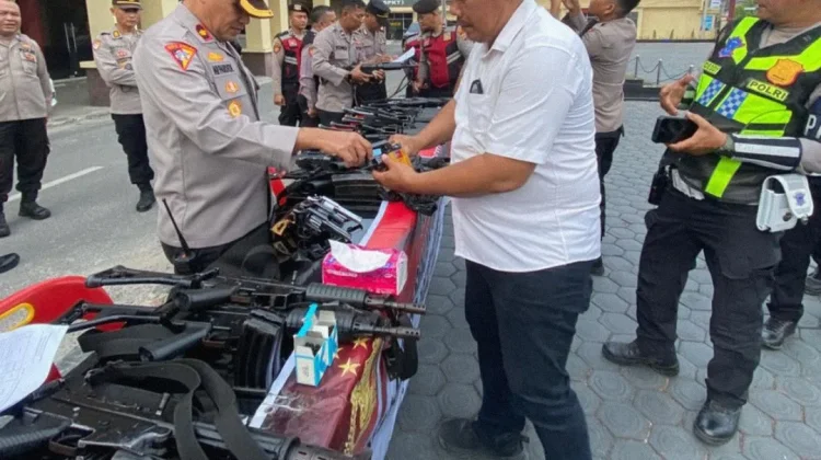 Polres Tanjungbalai Gelar Sidak Senjata Api Personel