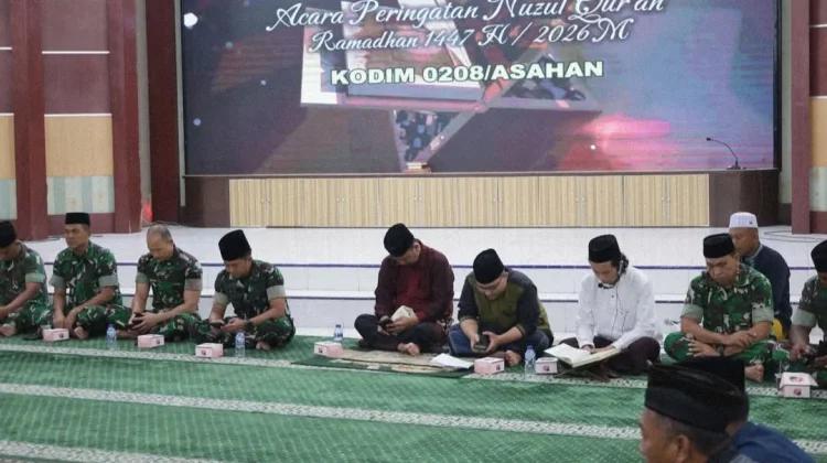 Keluarga Besar Kodim 0208 Asahan Peringati Nuzulul Qur’an
