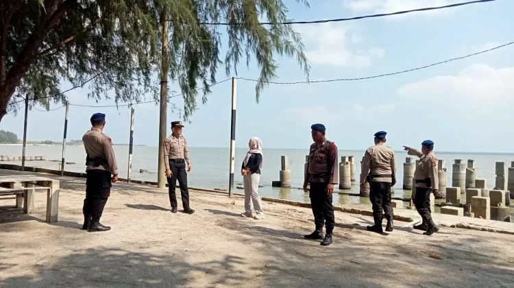 Pos Pantau Ops Ketupat Toba Kawal Ibadah dan Lomba Paskah Siswa di Pantai Wong Rame